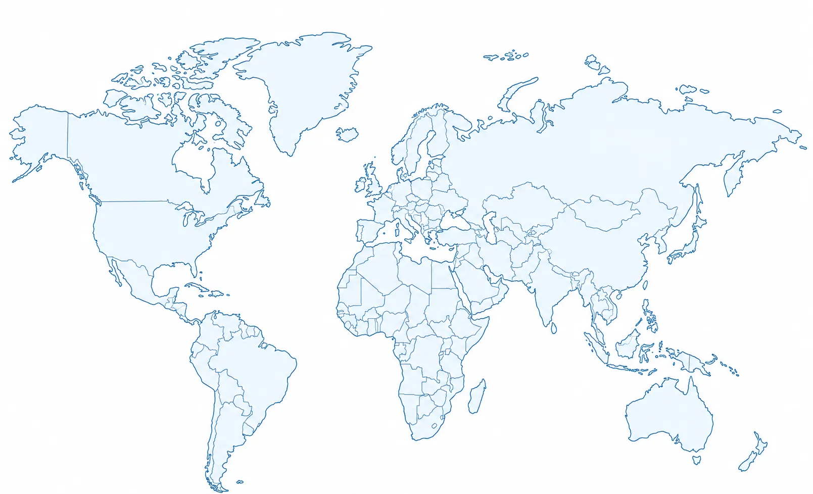 Carte du monde des voyages Life Expeditions