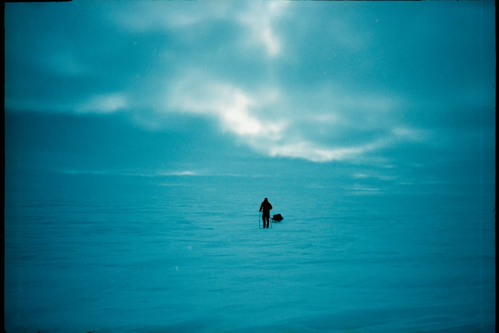 Dusk on the Greenland ice sheet