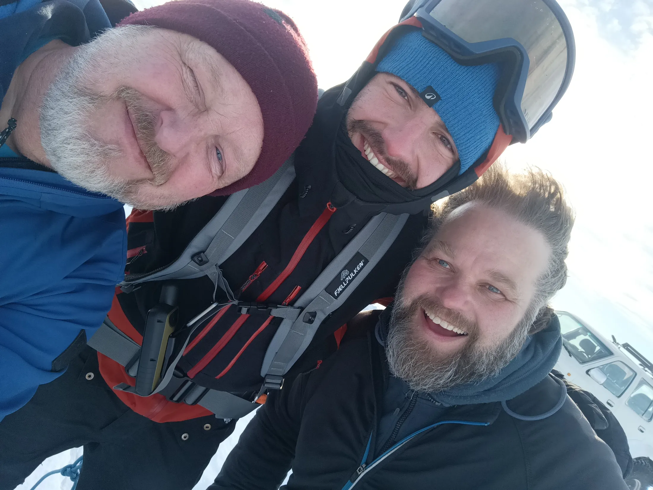 À la fin de la traversée hivernale de l’Islande