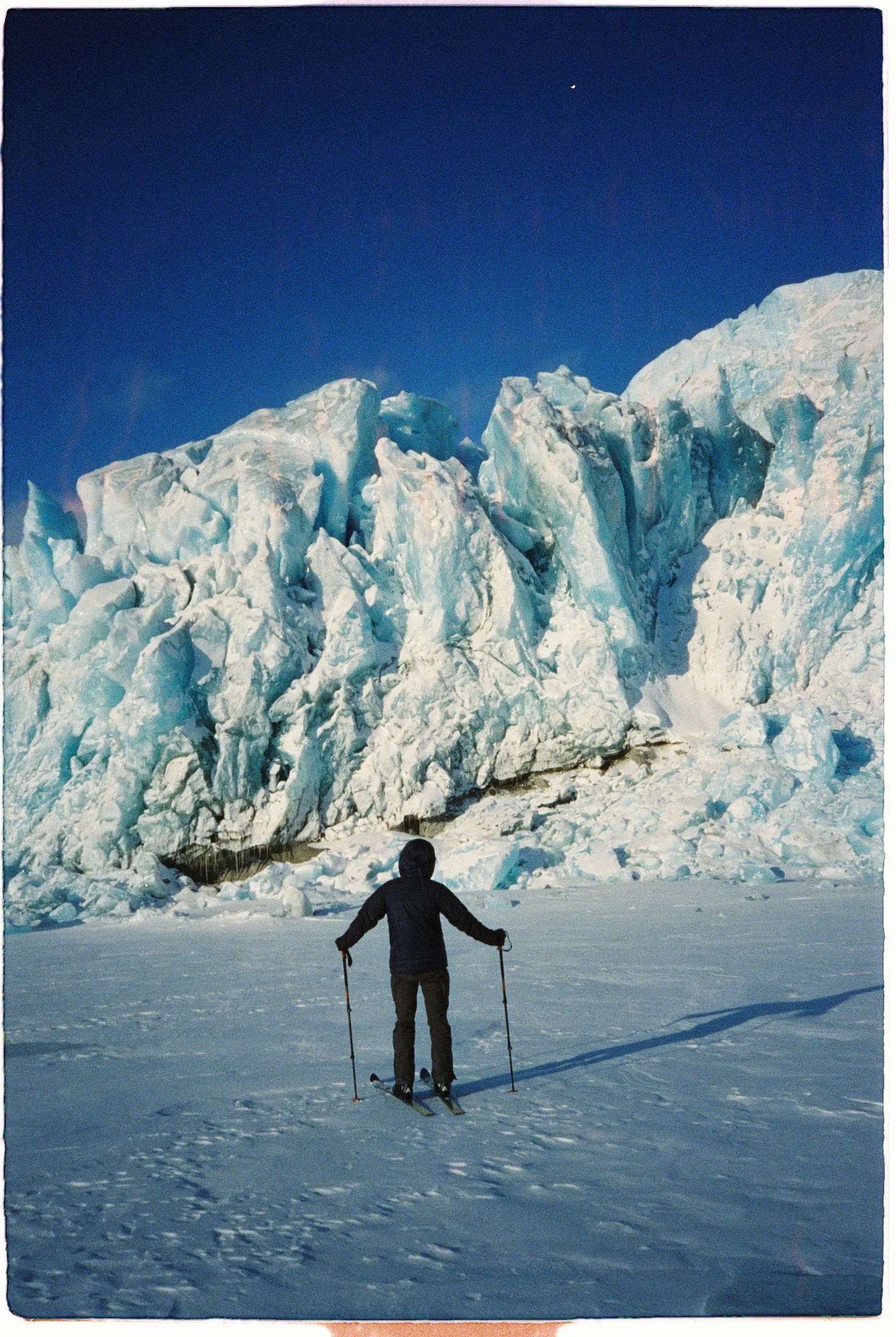 Glacier sur la route de Pyramiden