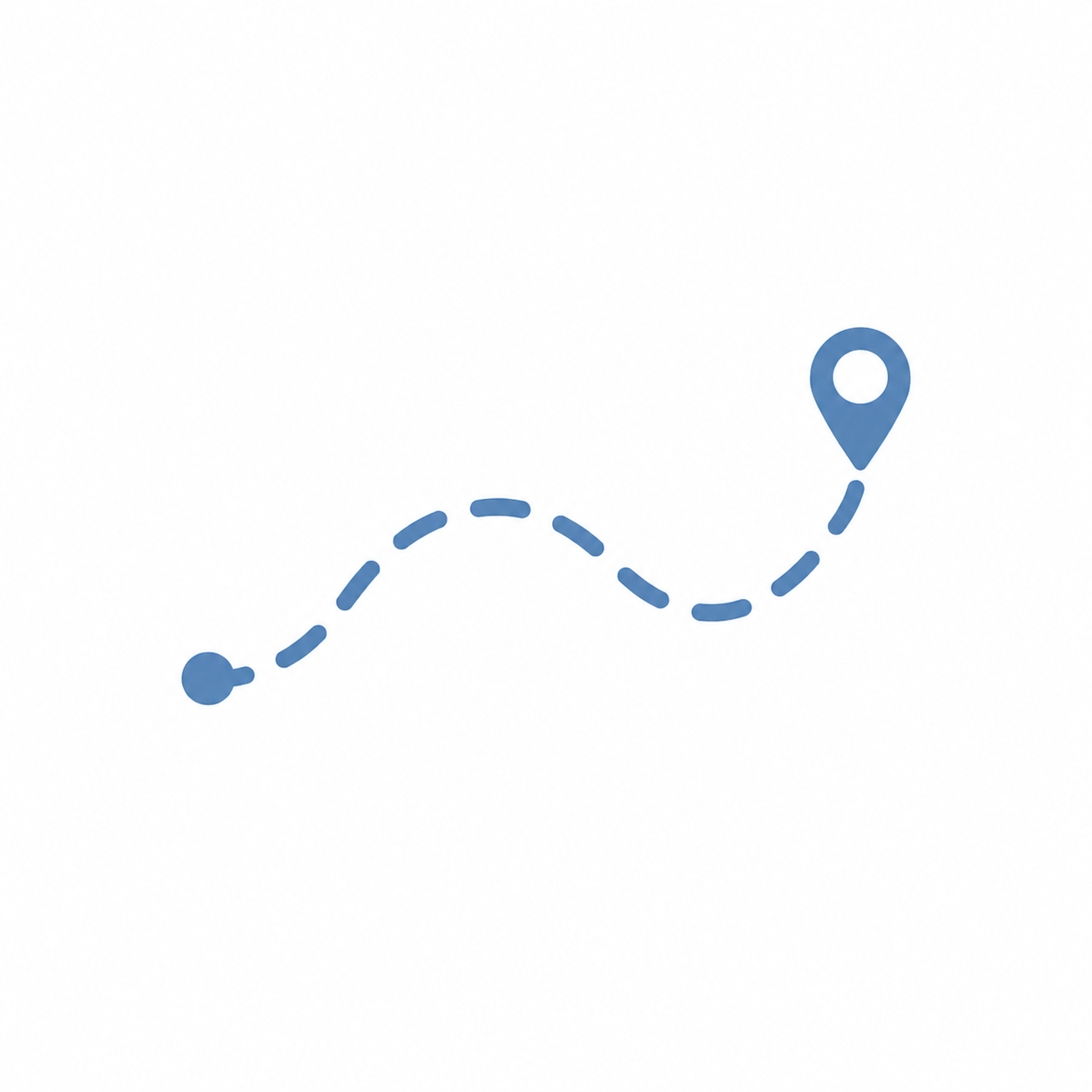 Travel route icon